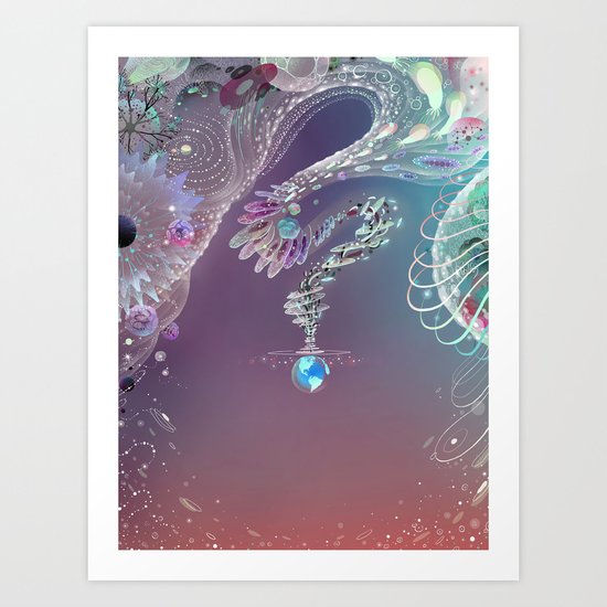"The Surprising Importance of Stratospheric Life" by Tianhua Mao for Nautilus Art Print