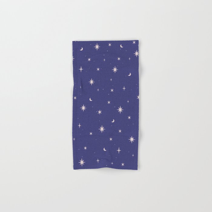 Starry night dark blue Hand & Bath Towel