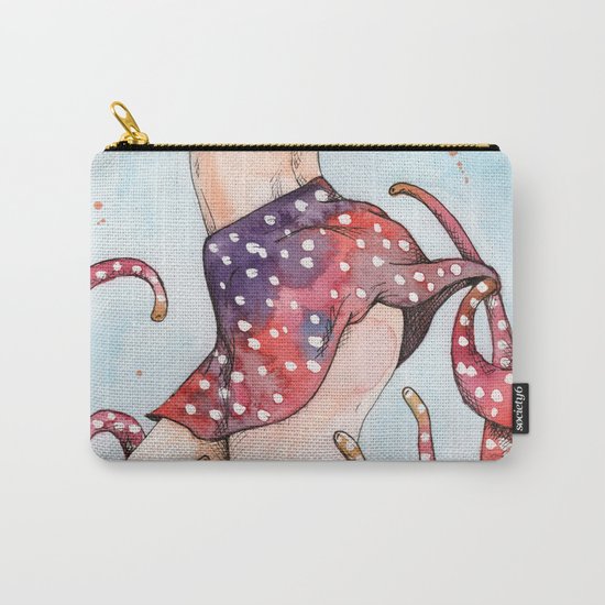 peeking tentacle Carry-All Pouch