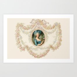 Marie Antoinette Rococo Art Art Print