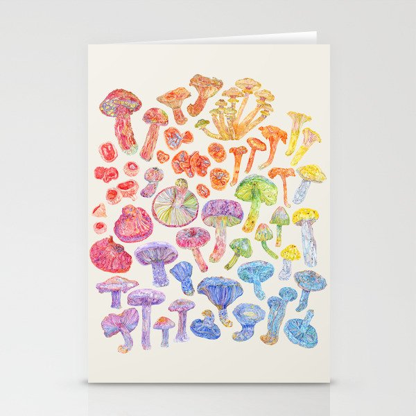 Wild Mushroom Rainbow - Neutral Stationery Cards