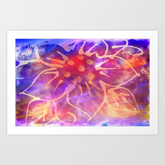 retro surfer Art Print