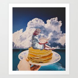 Pancake morning Art Print
