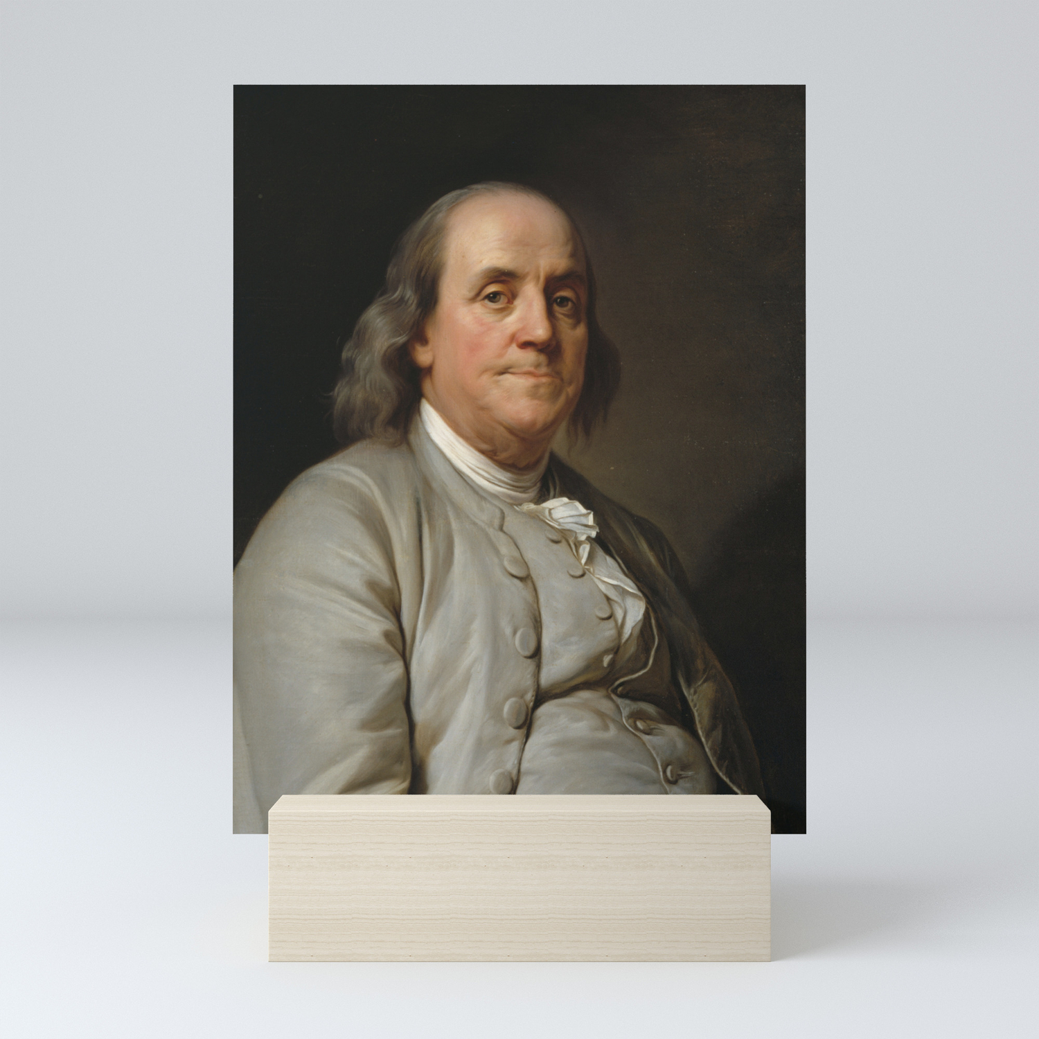 Benjamin Franklin Oil Painting Mini Art Print By Fineearthprints
