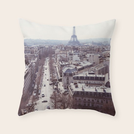La Tour Eiffel Throw Pillow