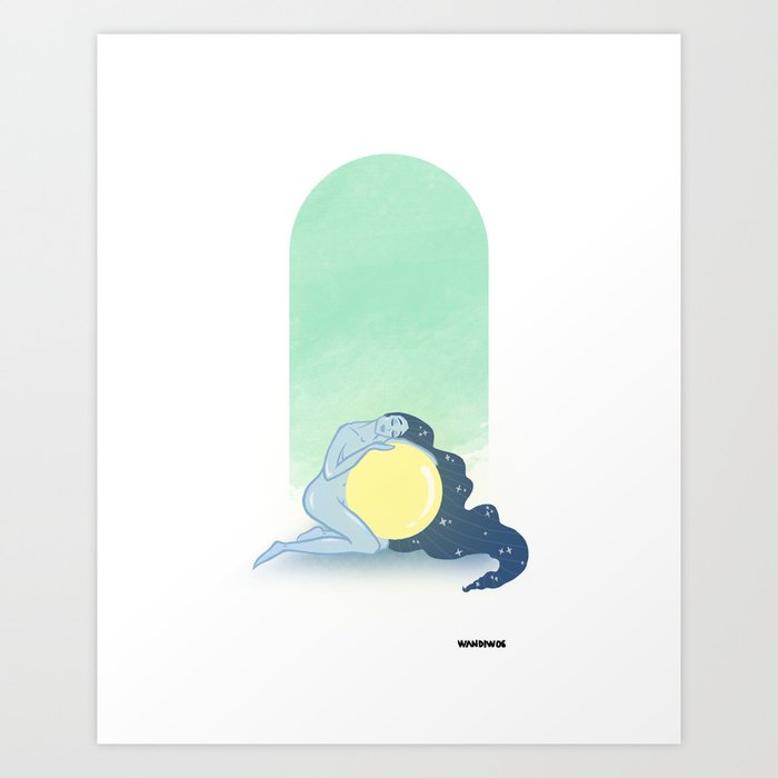 MOON & SUN Art Print