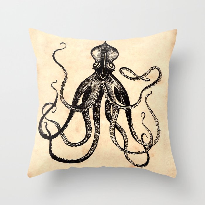 Curious Creatures I Throw Pillow