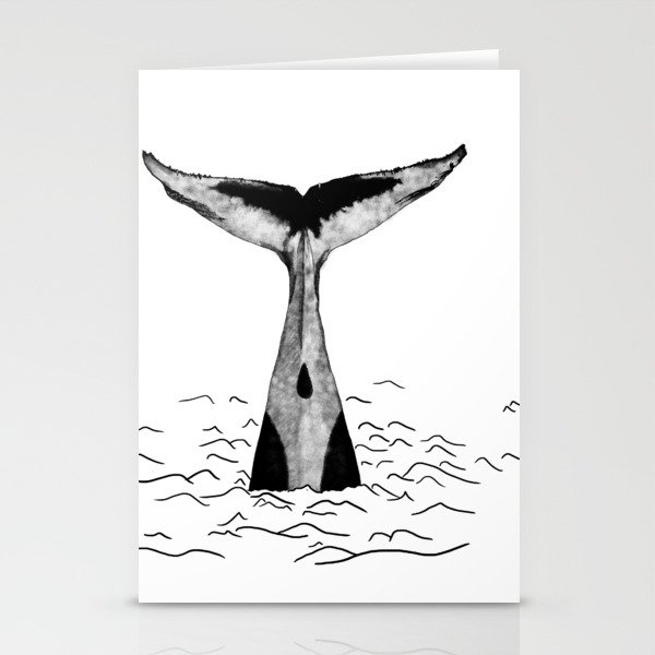 Whale Tail Stationery Cards By Arteffectprints Society6