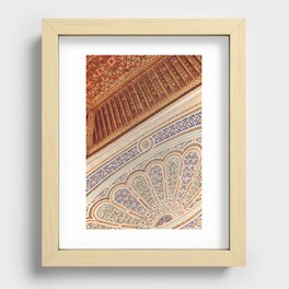 Marrakech in Details | Architecture Photography in Morocco  Recessed Framed Print