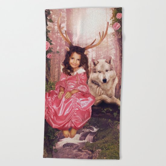 Princess of the Forest Beach Towel