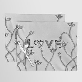 Botanical Love small font Placemat