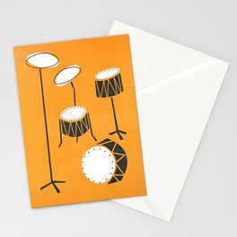 Drum Kit Drummer Stationery Card