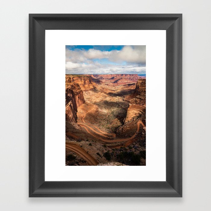 Shafer Trail Canyon, Canyonlands National Park Framed Art Print