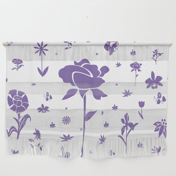 Floral Burst - Purple Wall Hanging