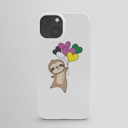 Ceterosexual Flag Gay Pride Lgbtq Heart Sloth iPhone Case