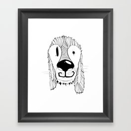 Dog sketch Framed Art Print