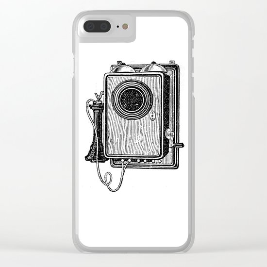 Old telephone 2 Clear iPhone Case