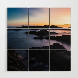 Wonderful sunset: powerful and calm vibes with exploding colors Wood Wall Art