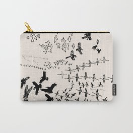 Black Birds Carry-All Pouch