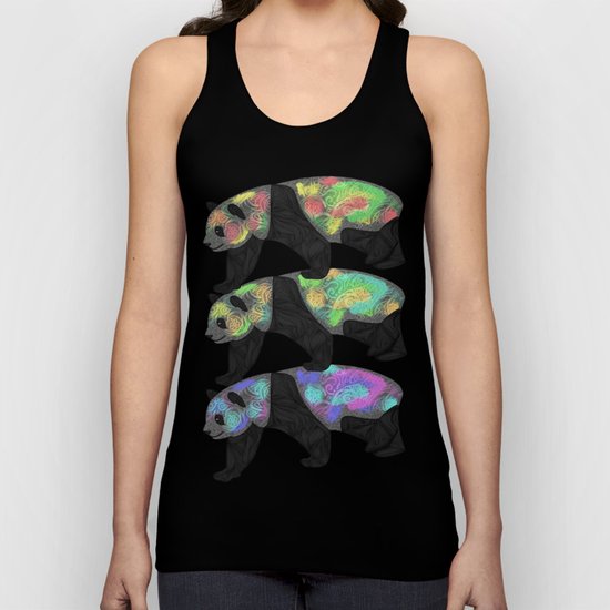 Panda Night Unisex Tank Top