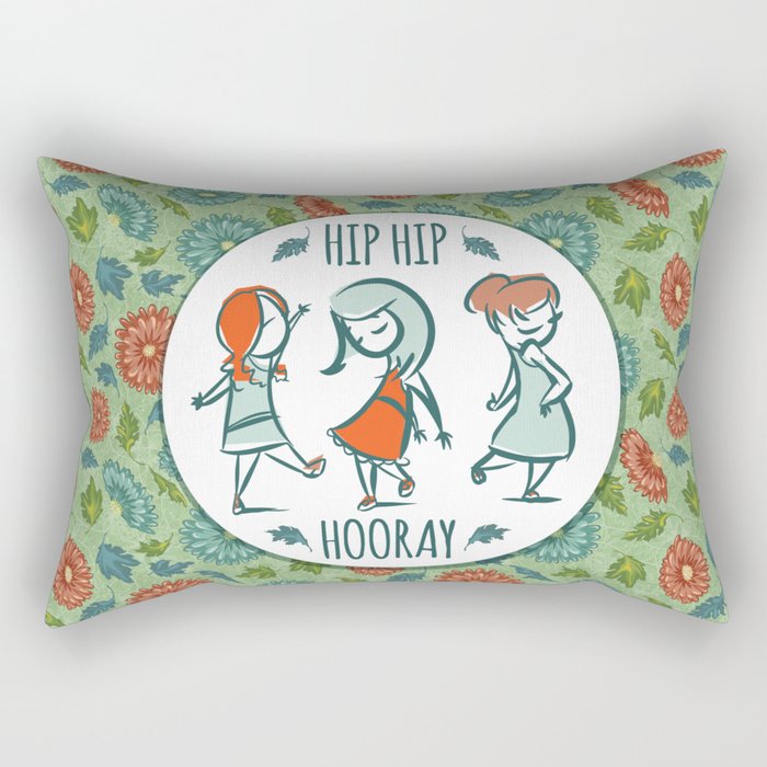 Hip Hip Hooray Rectangular Pillow