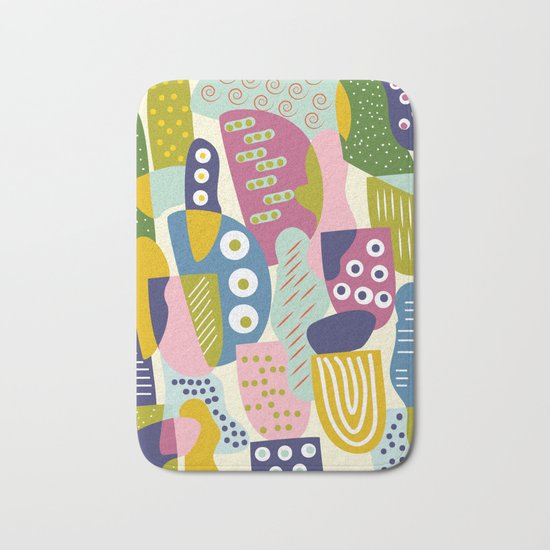 Colourful print Bath Mat