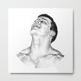 Stu NOODDOOD Metal Print | Oface, Lgbtqartist, Queerart, Gayartist, Drawing, Orgasm, Pointillism, Gayart, Queerartist, Stippling 
