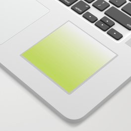 OMBRE LIME GREEN COLOR Sticker