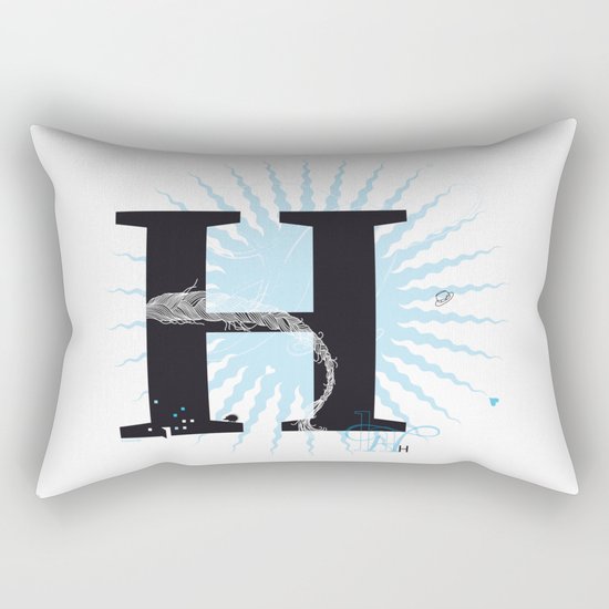 H like Heidi, Harry, Halloween… Rectangular Pillow