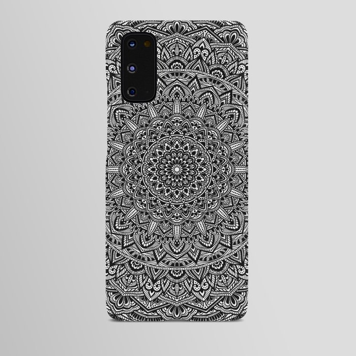 Zen Black and white Mandala Android Case