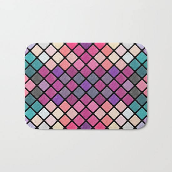 Lovely geometric Pattern XI Bath Mat