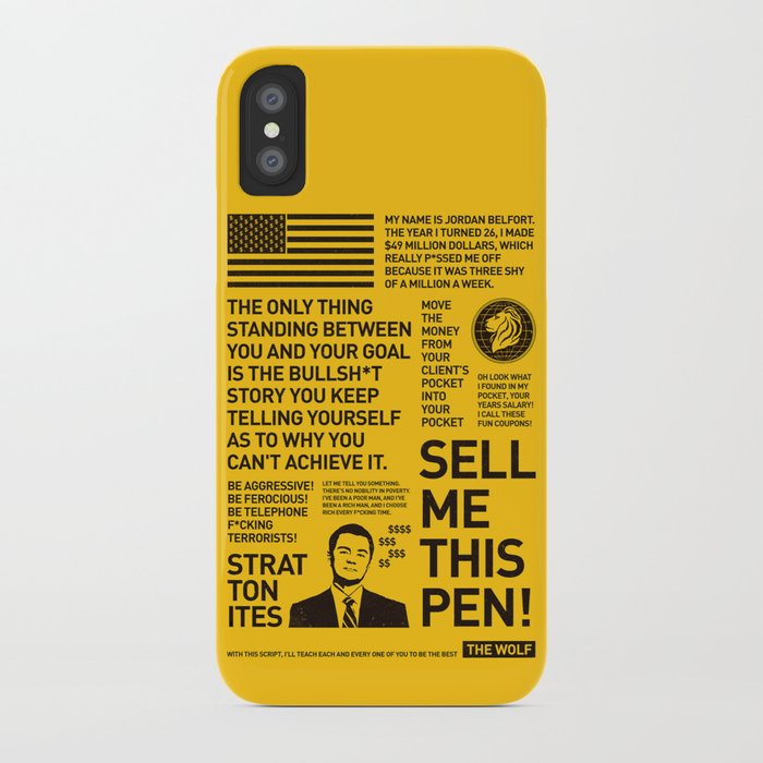 The Wolf Of Wall Street Iphone Case
