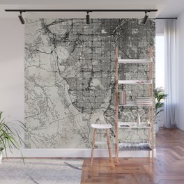 Lakewood, USA - City Map Drawing Wall Mural