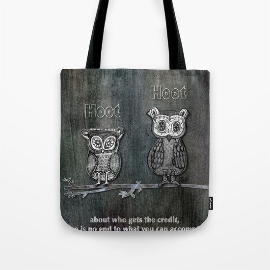 Two Hoots Tote Bag