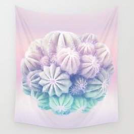 Amazing Cactus - Tropical pastel Wall Tapestry
