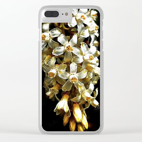 Flowering Currant, White Icicle Clear iPhone Case