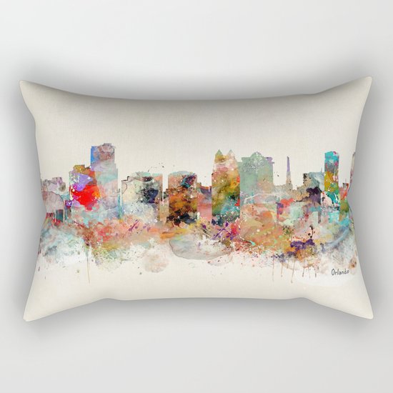 orlando florida skyline Rectangular Pillow