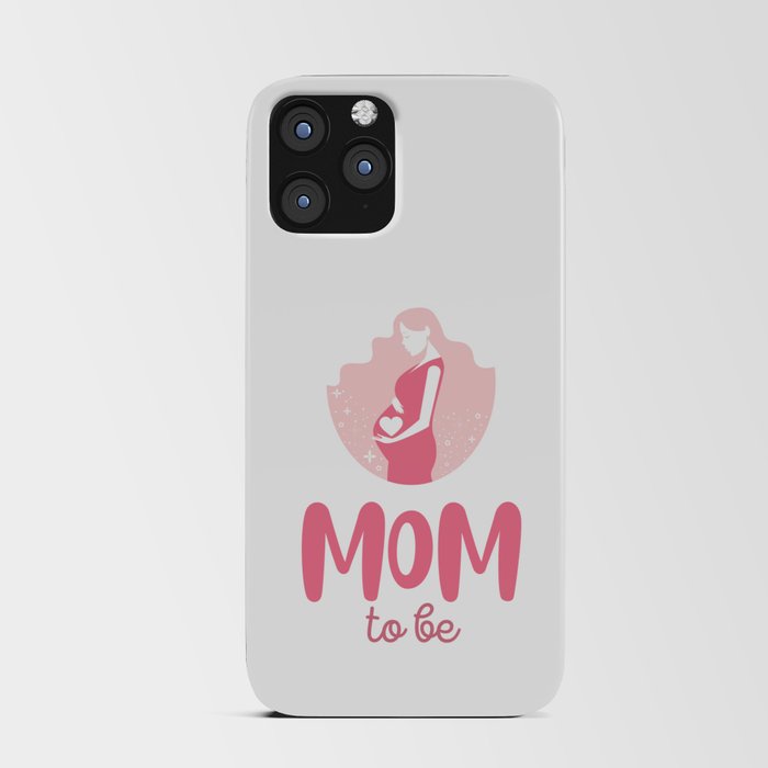 Mom to be - lovely pregnancy illustration iPhone Card Case
