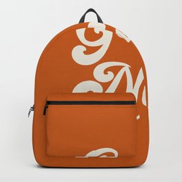 Get Naked in Orange Backpack