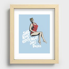 Wendy Peffercorn - She knows exactly what she's doing Recessed Framed Print