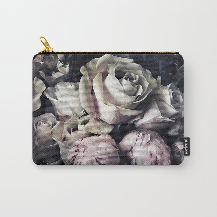 Roses and peonies vintage style Carry-All Pouch