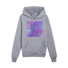 Beautiful Purple Watercolor  Kids Pullover Hoodies