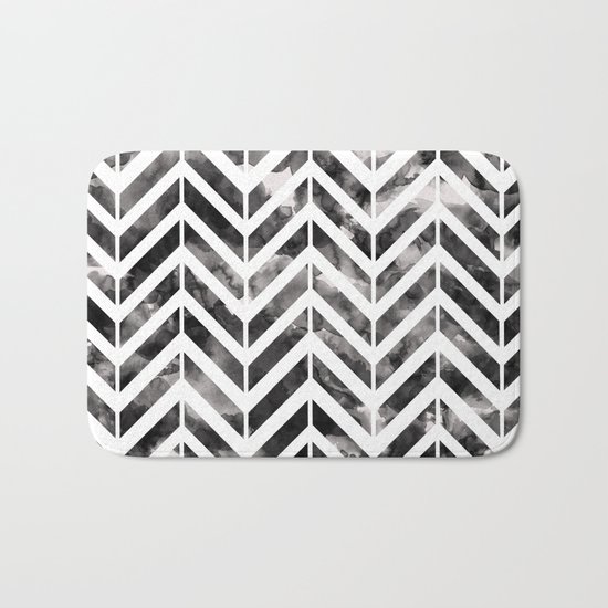 Brush Chevron Bath Mat