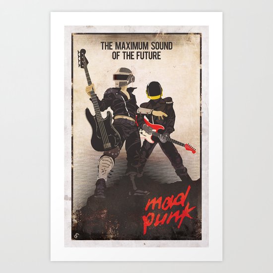 Mad Punk / A tribute to Daft Punk Art Print