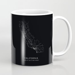 California State Road Map Coffee Mug
