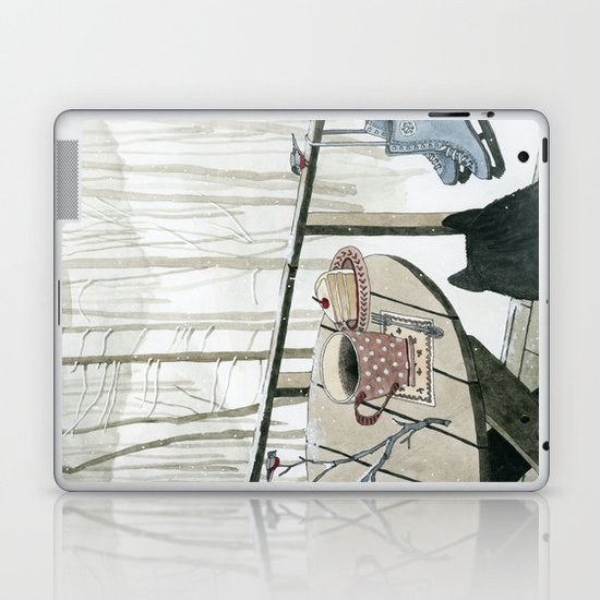 Winter Breakfast on the Porch Laptop & iPad Skin