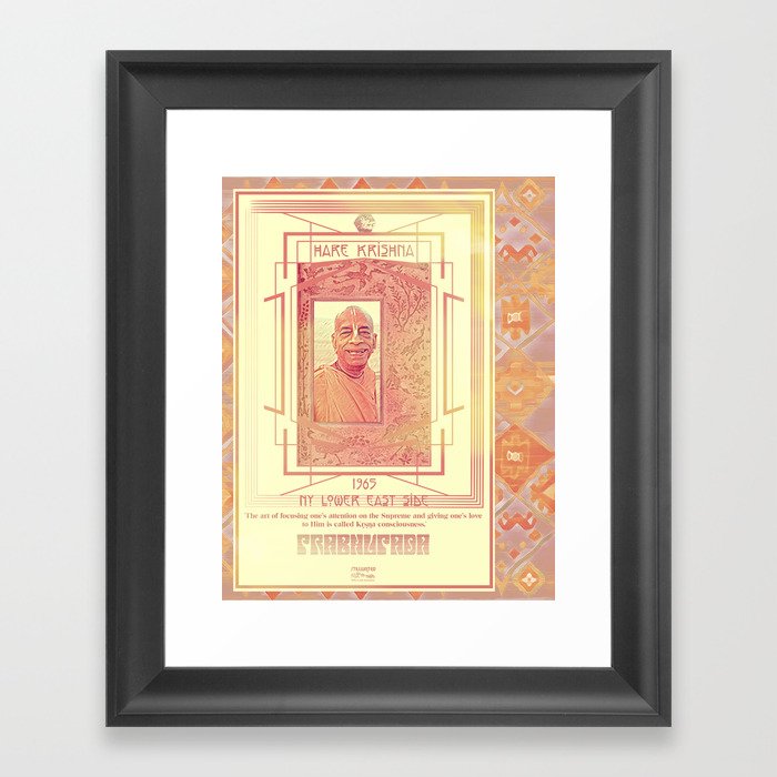 Swami Prabhupada; Hare Krishna Framed Art Print