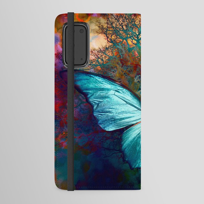 The Blue butterfly Android Wallet Case