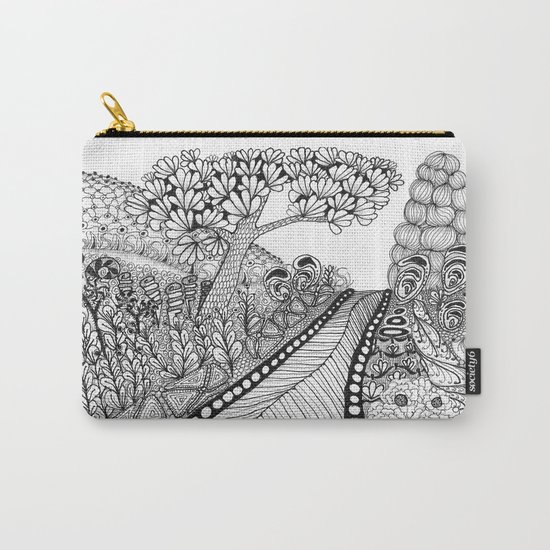Zentangle Illustration - Road Trip Carry-All Pouch