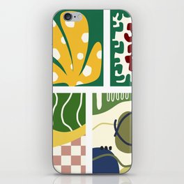 Assemble patchwork composition 4 iPhone Skin